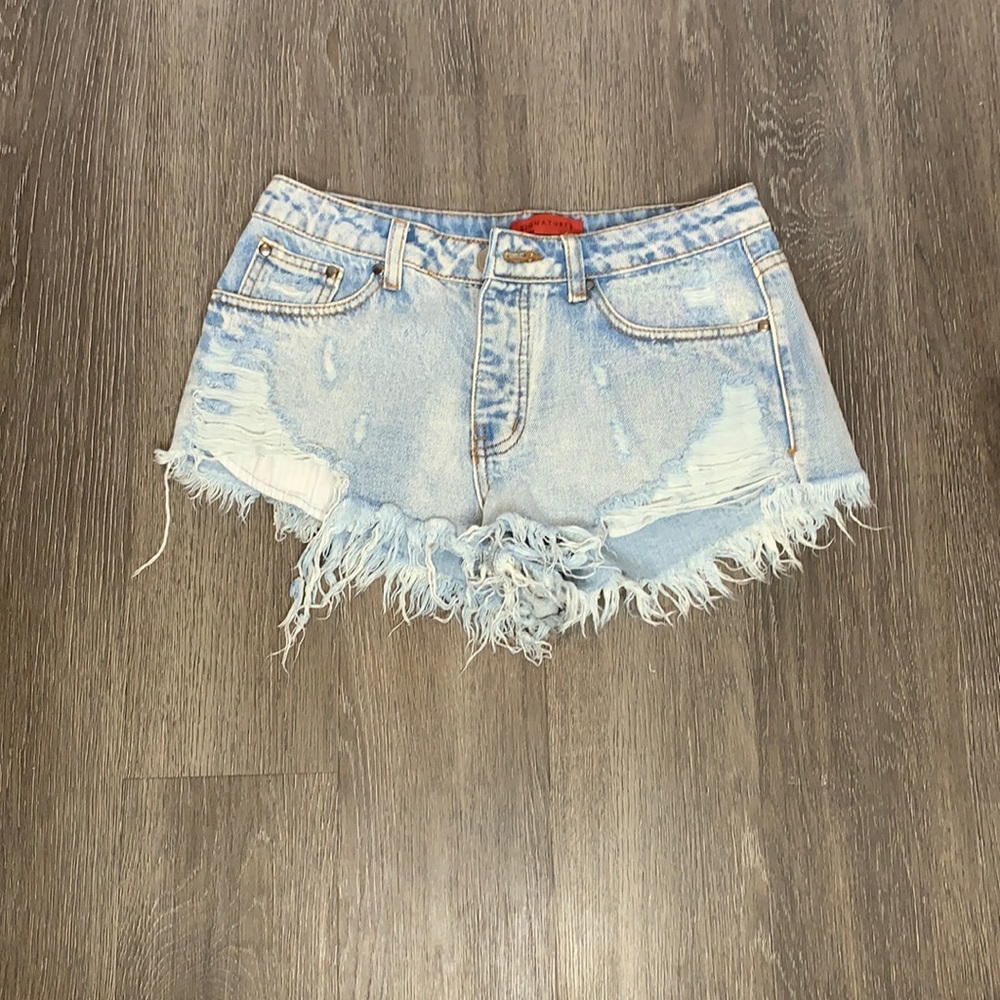 Washed blue Jean shorts - never been worn!